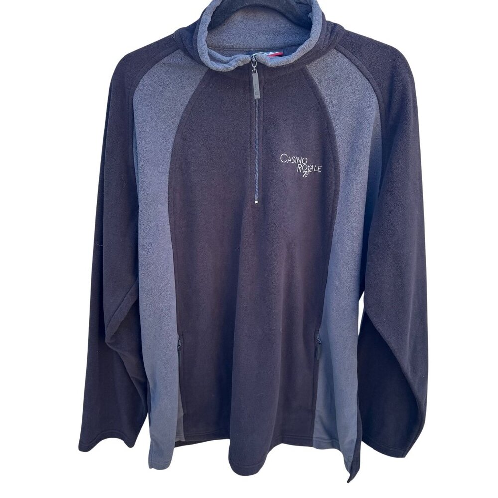 Casino Royale 007 Mens Fleece‎ Sweatshirt XL Black Gray ID Wear Movie Crew New